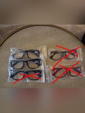 COVOO Reading Glasses,+3.0 Blue Light Filter,U Pick 1, Black ,NWT